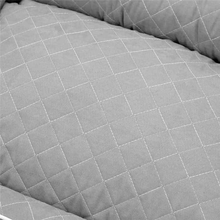Paws & Claws SELF WARMING WALLED BED GREY 70X50X17CM MEDIUM