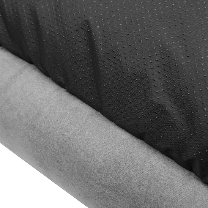 Paws & Claws SELF WARMING WALLED BED GREY 70X50X17CM MEDIUM