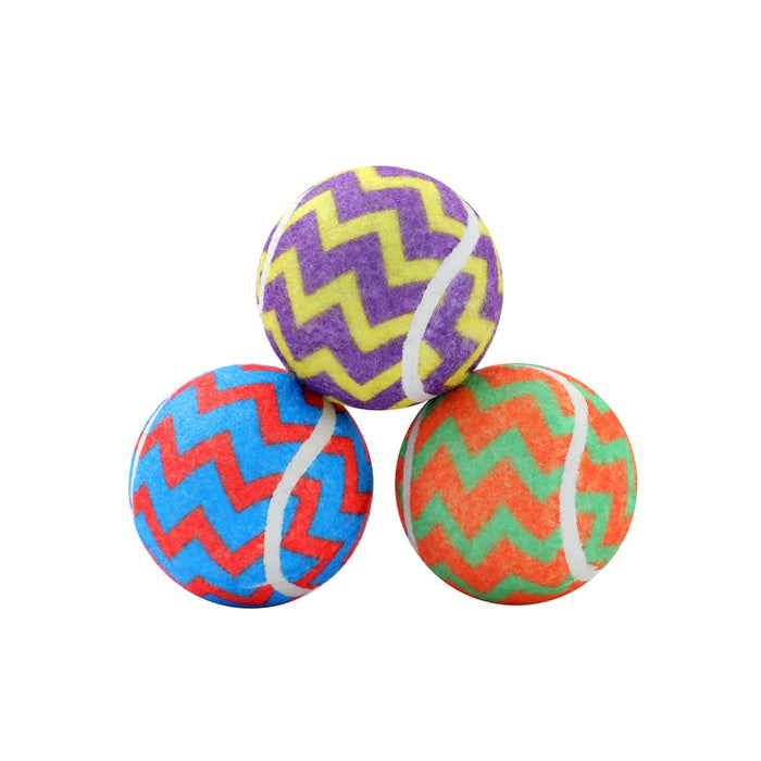 Paws & Claws TENNIS BALLS 3PK 6CM PRINTED