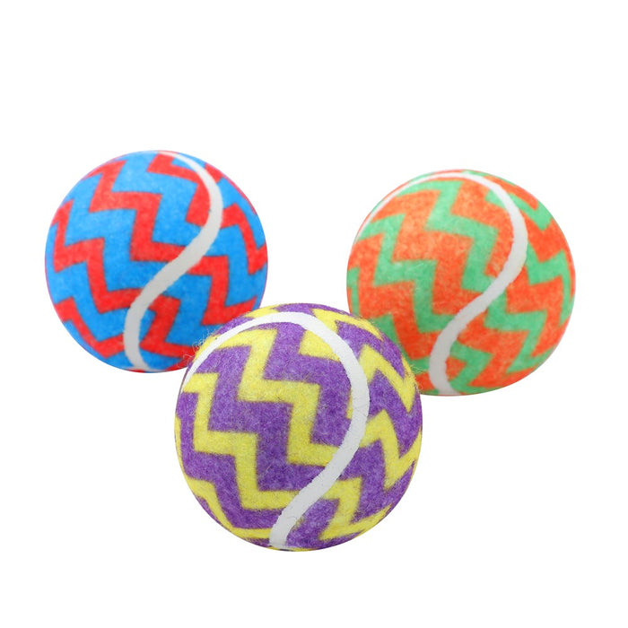 Paws & Claws TENNIS BALLS 3PK 6CM PRINTED