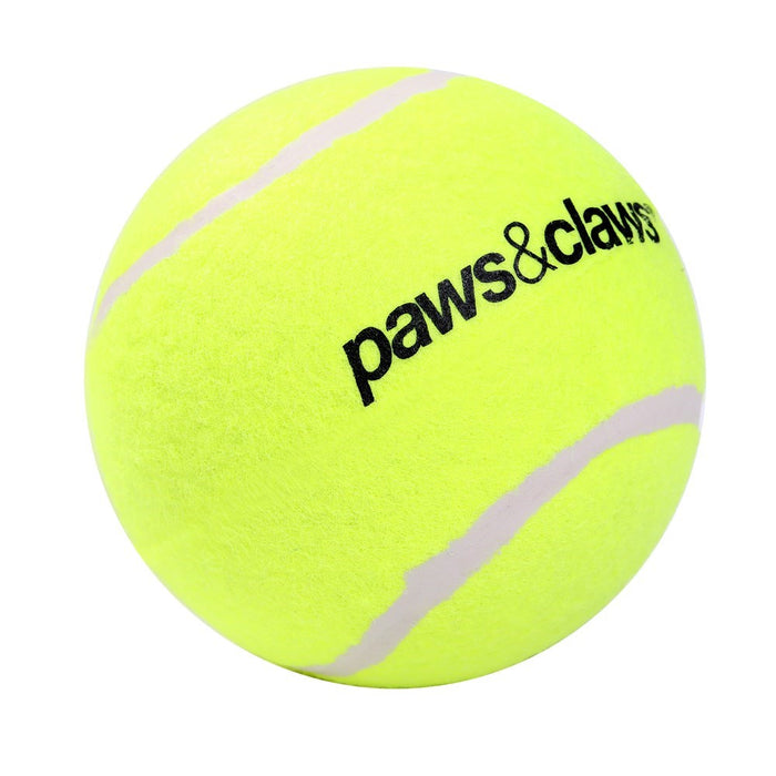 Paws & Claws JUMBO TENNIS BALL 10CM COLOURS 2-TONE