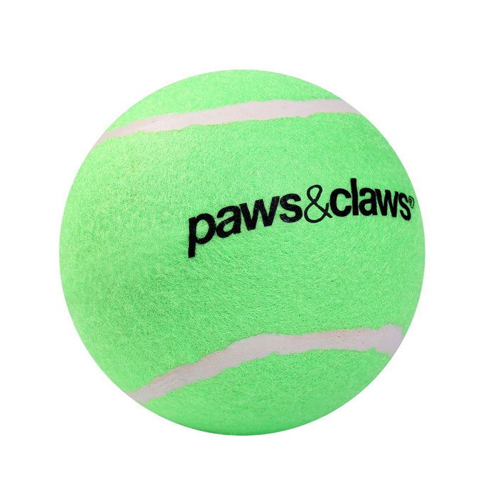 Paws & Claws JUMBO TENNIS BALL 10CM COLOURS SOLID