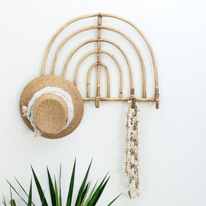 2 set Arched Rattan Wall Hooks