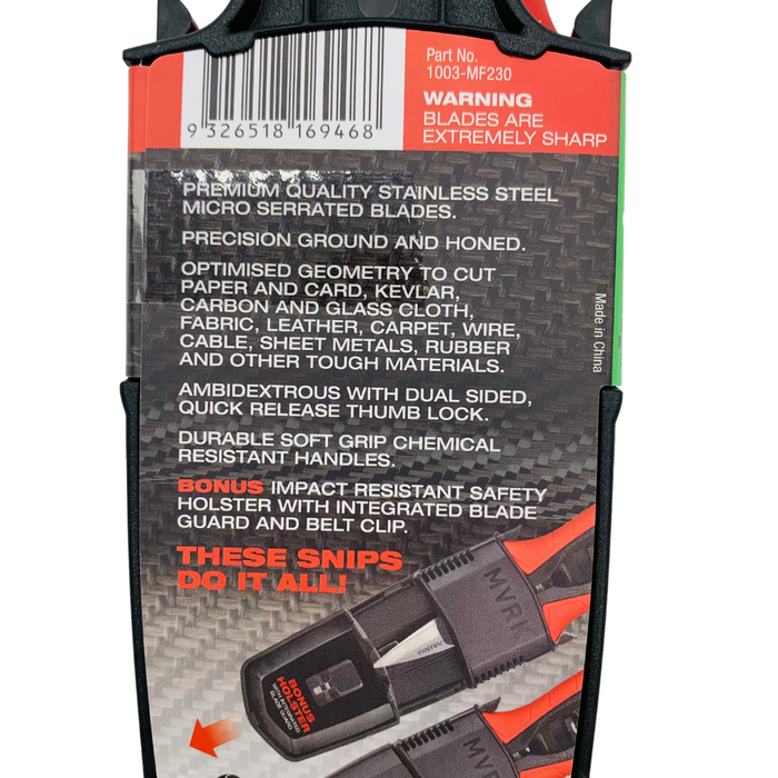 MVRK Piranha 230mm Multi Function Industrial Snips