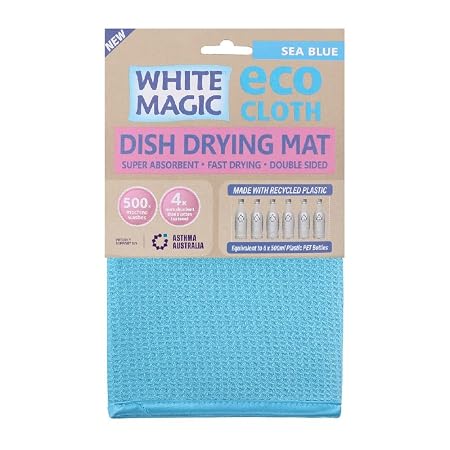Dish Drying Mat Sea Blue