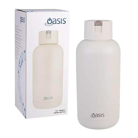 CERAMIC LINED S/S T/WALL INS. DRINK BOTTLE 1.5L ALABASTER