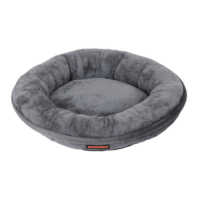 Paws & Claws LUX ROUND BED GREY SMALL 60X60X14CM