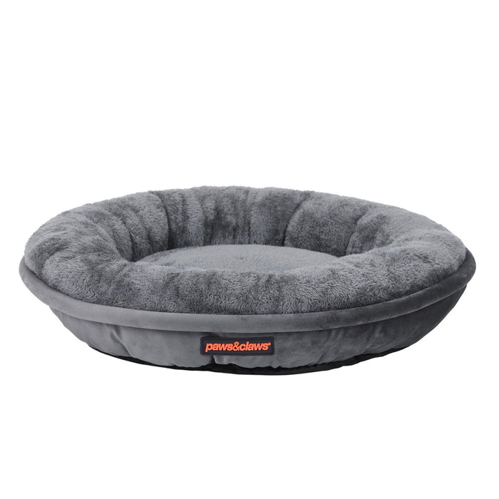 Paws & Claws LUX ROUND BED GREY SMALL 60X60X14CM