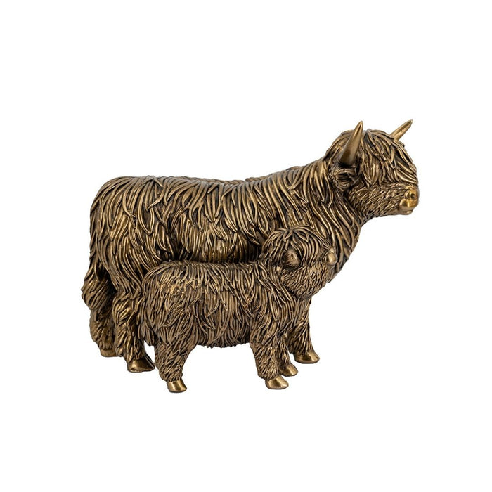 2 set Highland Cow & Calf Figurine