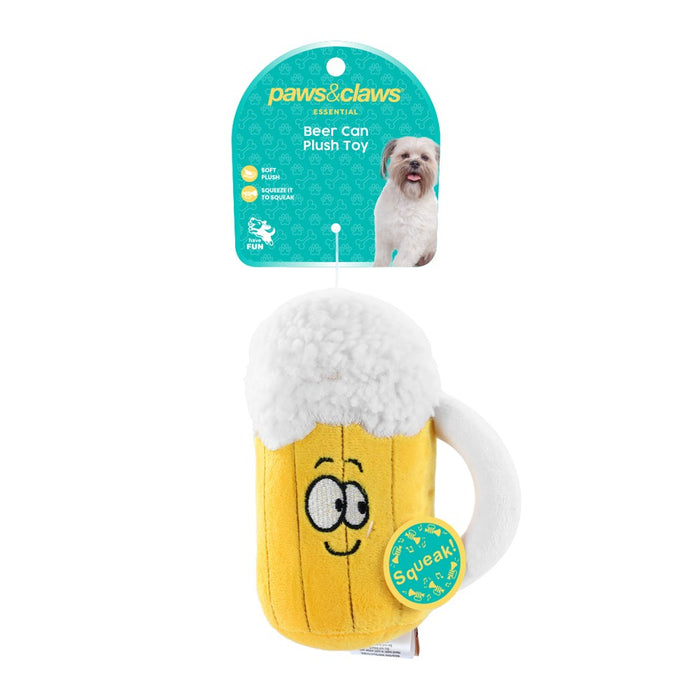 Paws & Claws BEER PLUSH 17X7.5CM