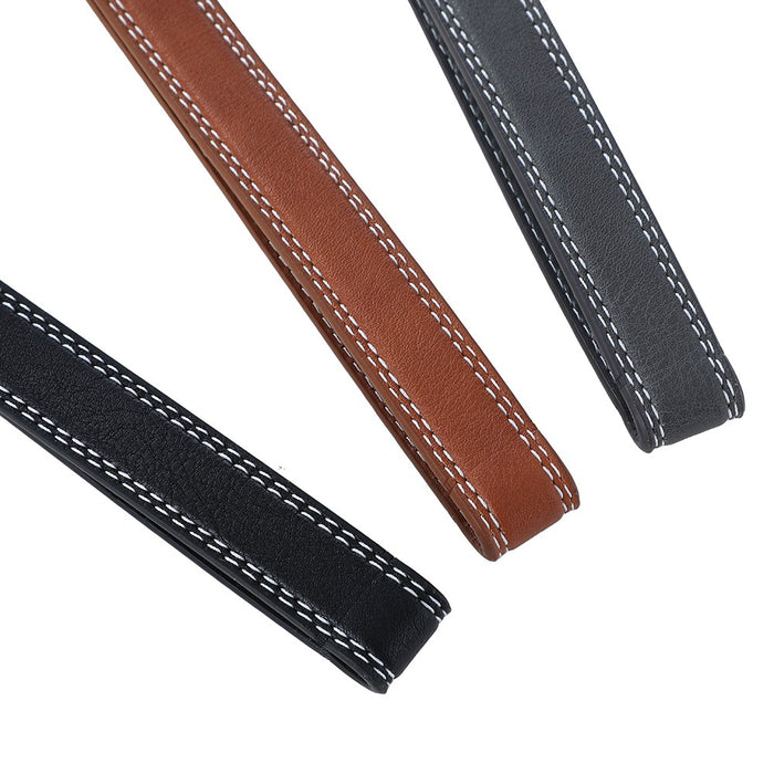 Paws & Claws LEATHER LOOK PADDED DOG COLLAR W/ STITCH DETAIL LGE COLS 45-65X2.5CM