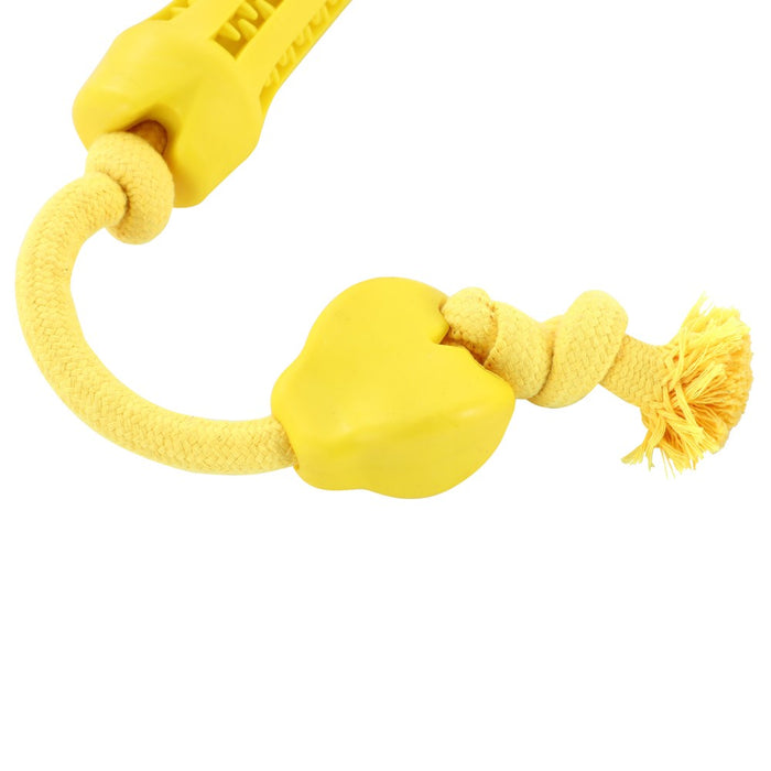 Paws & Claws FLAVOUR-BONE DOUBLE TUGGER BEEF FLAVOURED RUBBER TOY 65X5CM