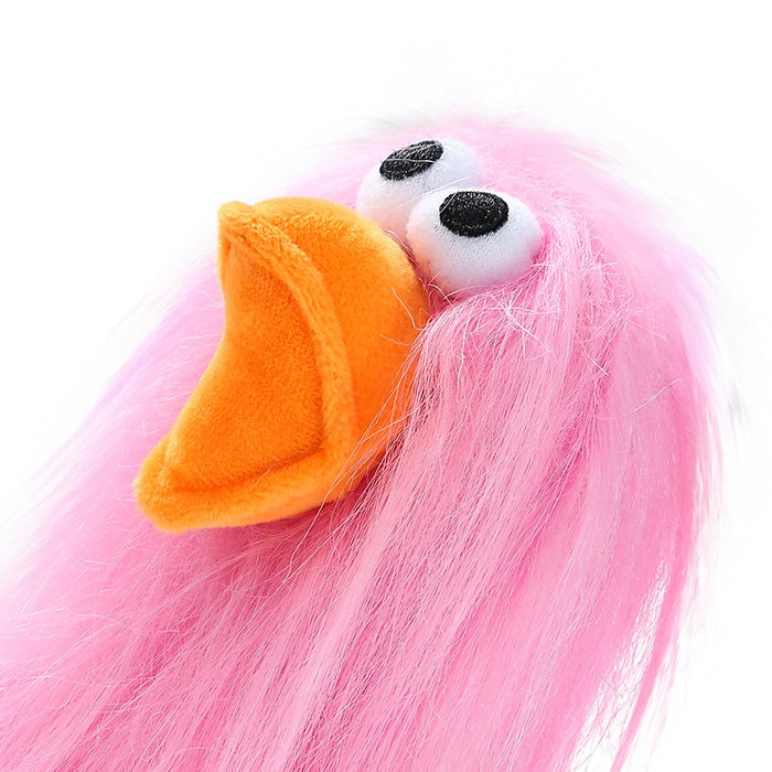 Paws & Claws SUPER SHAGGY DUCK PINK 22CM