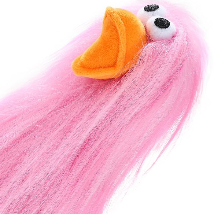 Paws & Claws SUPER SHAGGY DUCK PINK 22CM