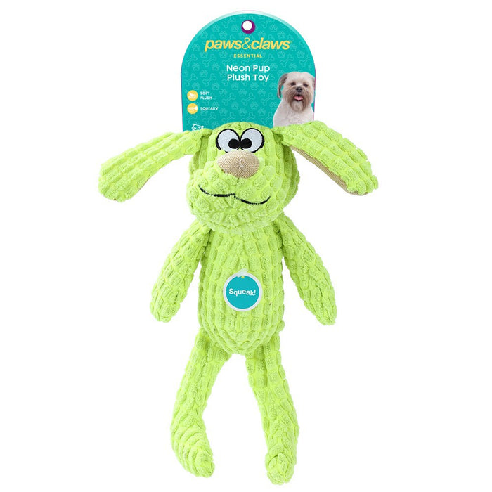 Paws & Claws NEON PUP PLUSH 28X20X10CM