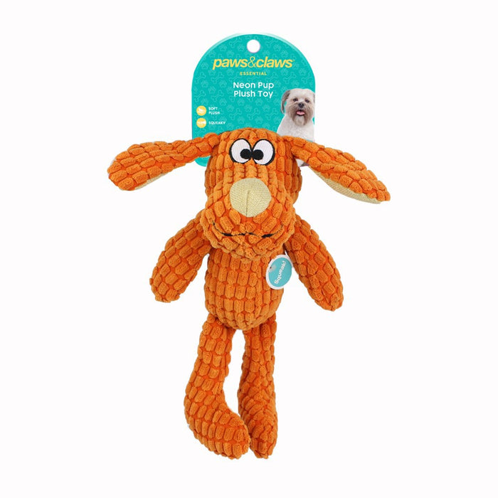 Paws & Claws NEON PUP PLUSH 28X20X10CM