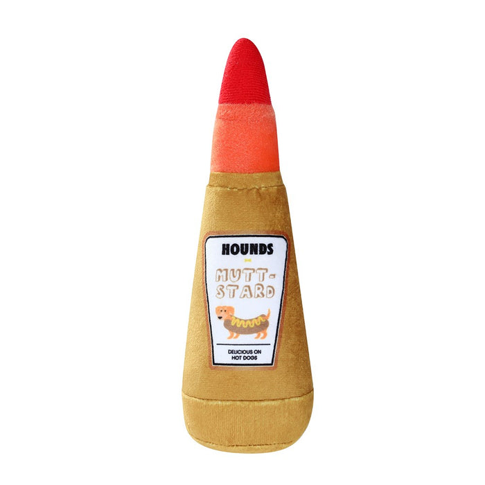 Paws & Claws PLUSH MUSTARD BOTTLE 20X8CM