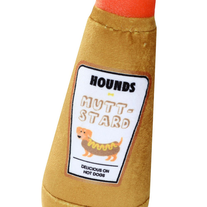 Paws & Claws PLUSH MUSTARD BOTTLE 20X8CM