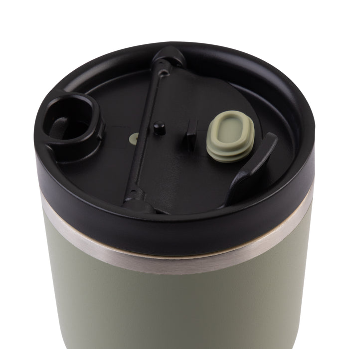 Oasis CERAMIC LINED S/S D/WALL INS. TRAVEL MUG 480ML OLIVE GREEN