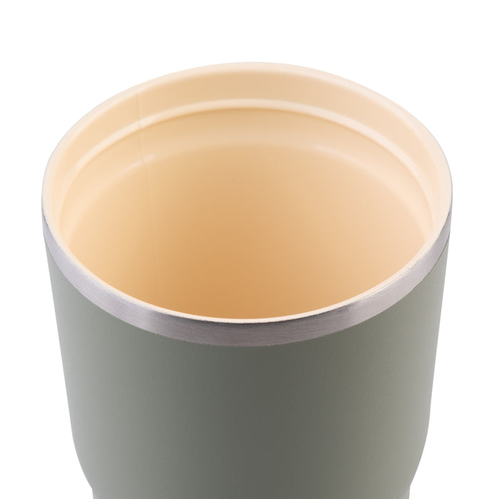 Oasis CERAMIC LINED S/S D/WALL INS. TRAVEL MUG 480ML OLIVE GREEN