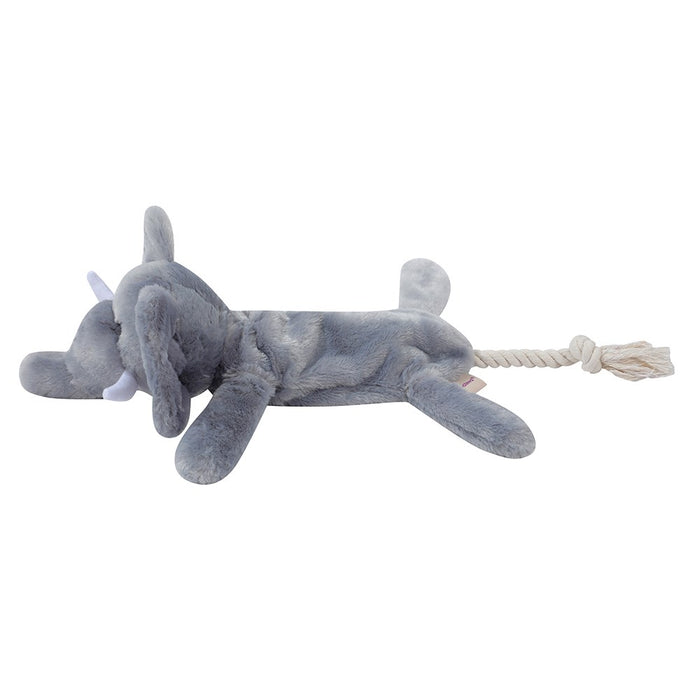Paws & Claws SAFARI ROPE SKELETON PLUSH ELEPHANT 38X12CM