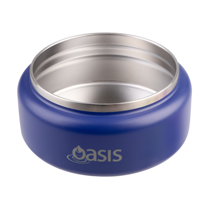 S/S D/WALL INS. FOOD FLASK W/QUICK RELEASE LID 230ML PEACOCK BLUE