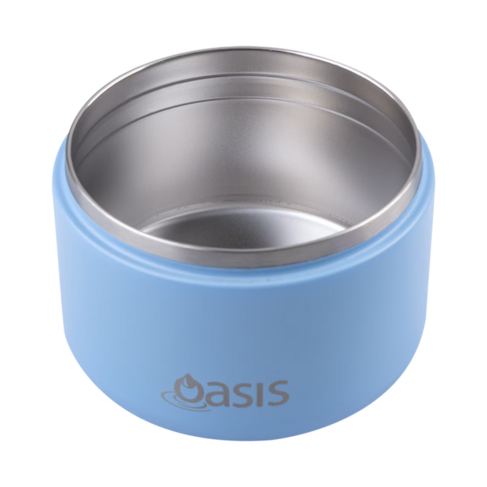 S/S D/WALL INS. FOOD FLASK W/QUICK RELEASE LID 300ML BLUE