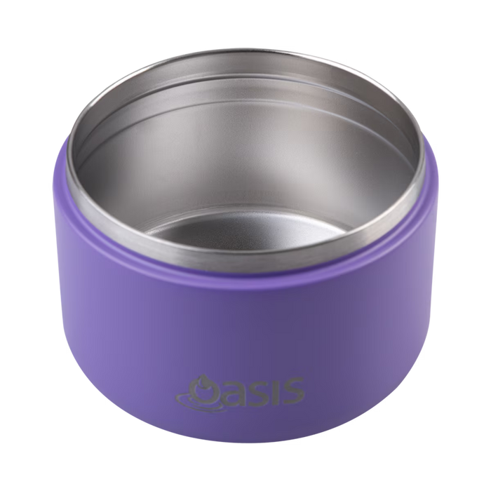 S/S D/WALL INS. FOOD FLASK W/QUICK RELEASE LID 300ML MERMAID PURPLE