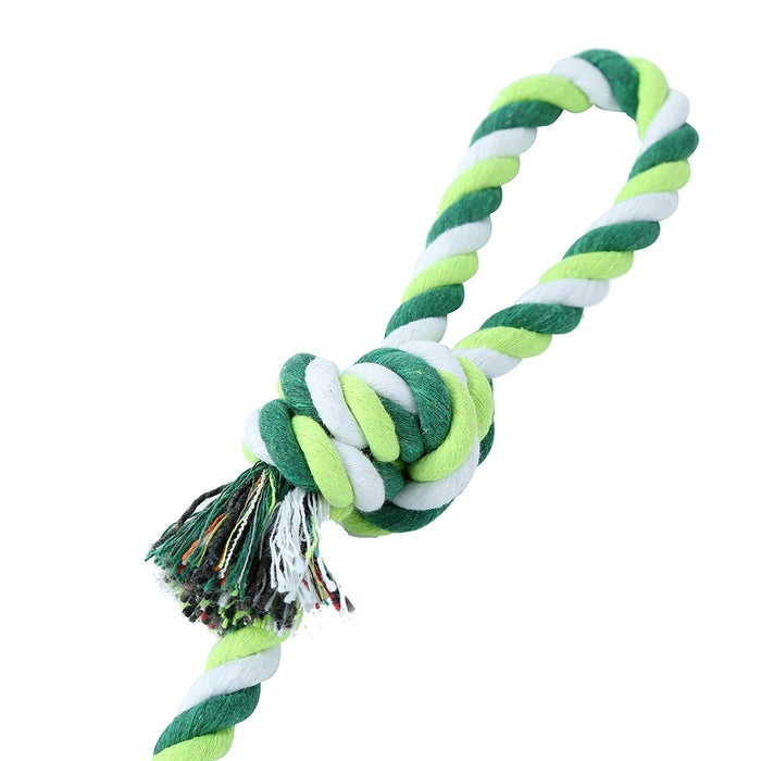 Paws & Claws ROPE & TENNIS BALL TUGGER STYLES, 2 COLOURS 29X1CM 163G