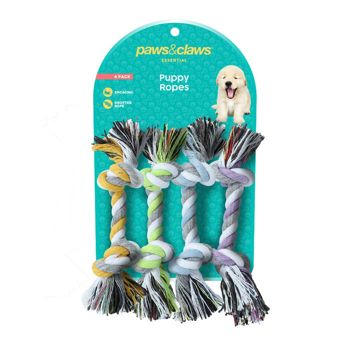 Paws & Claws PUPPY ROPES 4PK 15X1.5CM 120G