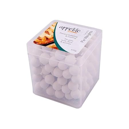 CERAMIC PIE WEIGHTS IN SQUARE TUB (410G)