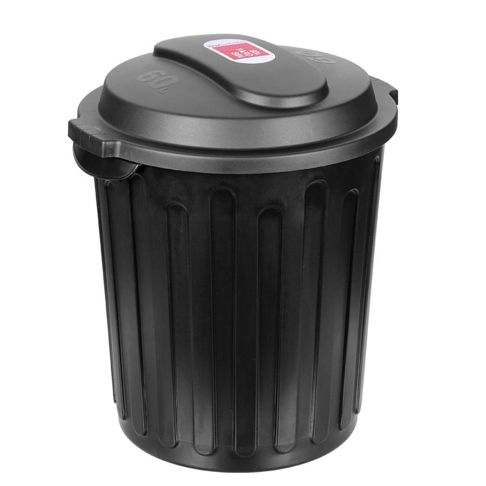 Boxsweden Yard Bin Dome Top 60L Black