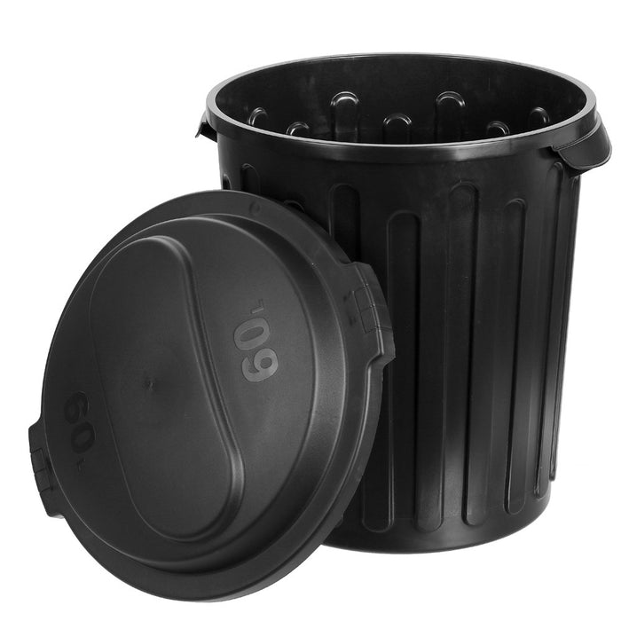 Boxsweden Yard Bin Dome Top 60L Black