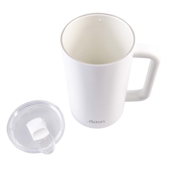 CERAMIC LINED S/S T/WALL INS. WATER PITCHER 1.5L WHITE