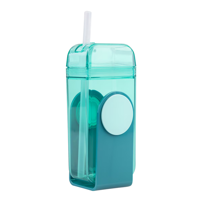 KID'S TRITAN JUICE BOX W/ STRAW 300ML GREEN