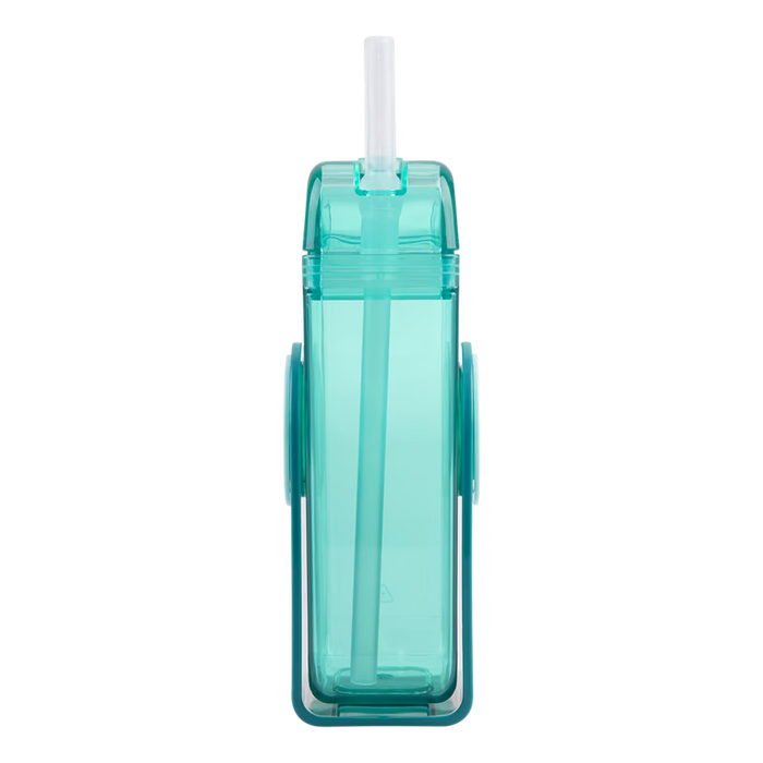 KID'S TRITAN JUICE BOX W/ STRAW 300ML GREEN
