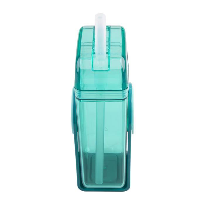 KID'S TRITAN JUICE BOX W/ STRAW 300ML GREEN