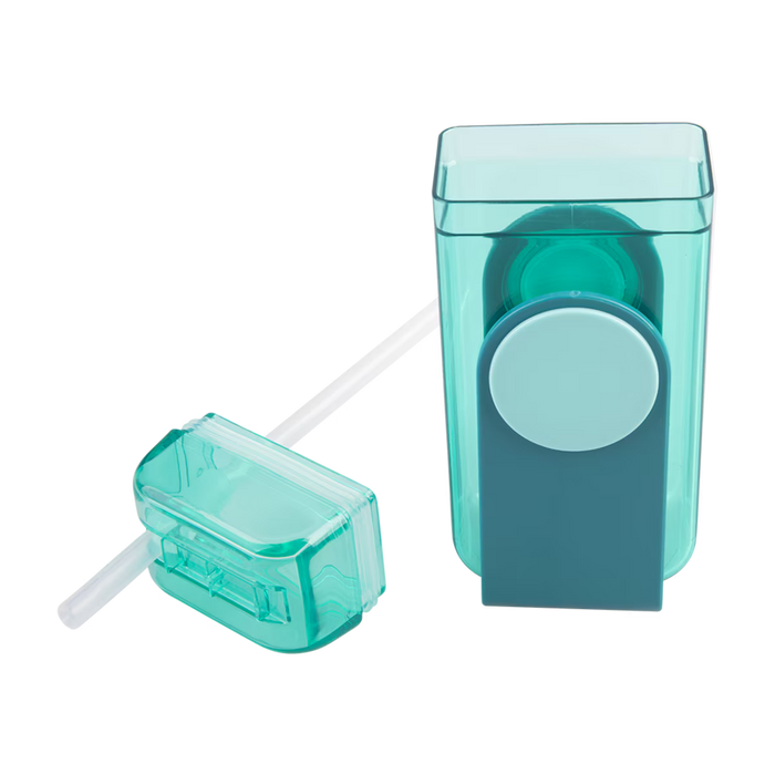 KID'S TRITAN JUICE BOX W/ STRAW 300ML GREEN