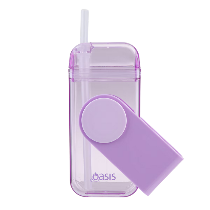 KID'S TRITAN JUICE BOX W/ STRAW 300ML LAVENDER