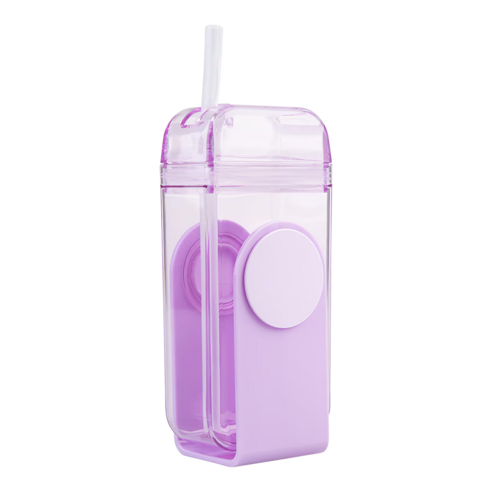 KID'S TRITAN JUICE BOX W/ STRAW 300ML LAVENDER