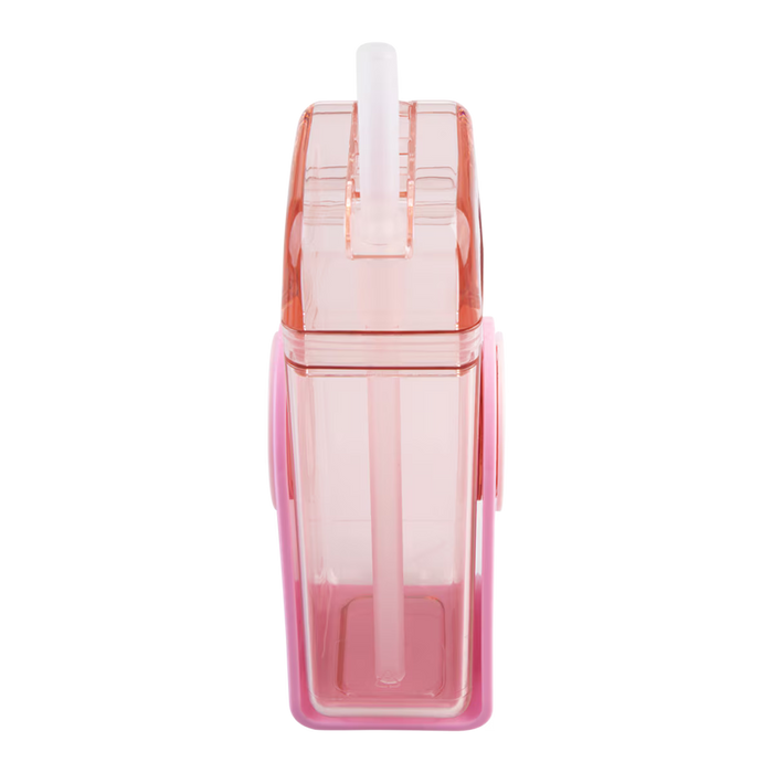 KID'S TRITAN JUICE BOX W/ STRAW 300ML PINK
