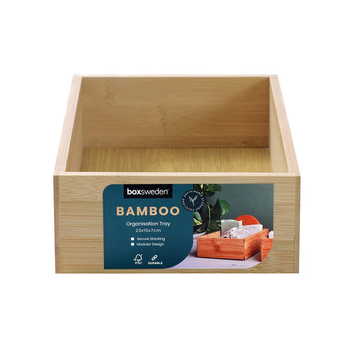 Boxsweden Organisation Tray 15X23X7Cm?Bamboo *Fsc100% Scs-Coc-009941
