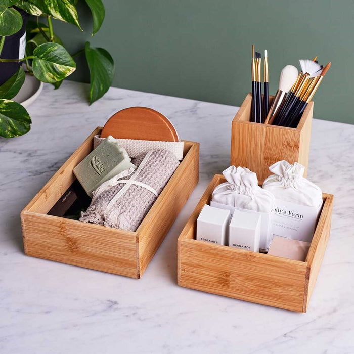 Boxsweden Organisation Tray 15X23X7Cm?Bamboo *Fsc100% Scs-Coc-009941
