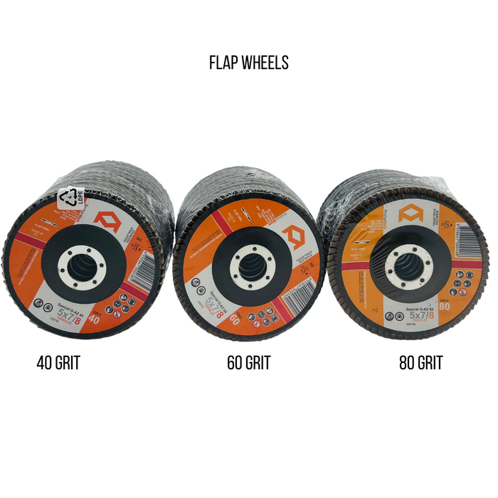 AnchorMark 125mm flap disc Flap Wheels	40 60 80 120 grit (box of 10)