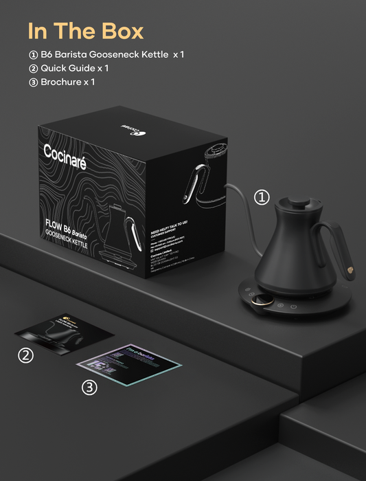 Cocinare FLOW B6 Barista Gooseneck Kettle
