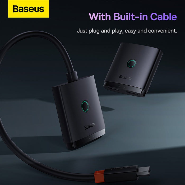 Baseus AirJoy Series 2-in-1 Bidirectional HDMI Switch (Comes with 1m Cable)