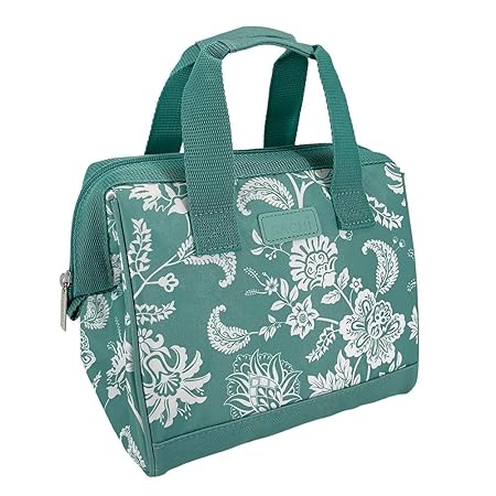 INS. STYLE 34 LUNCH BAG GREEN PAISLEY