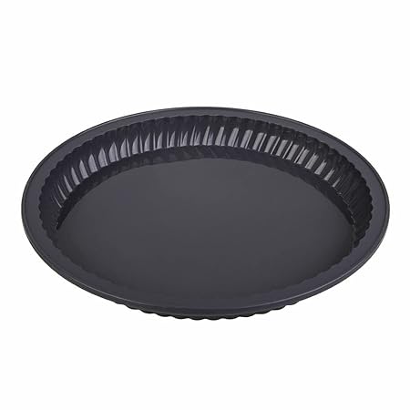 QUICHE PAN 30CM DIA X 3.35CM CHARCOAL