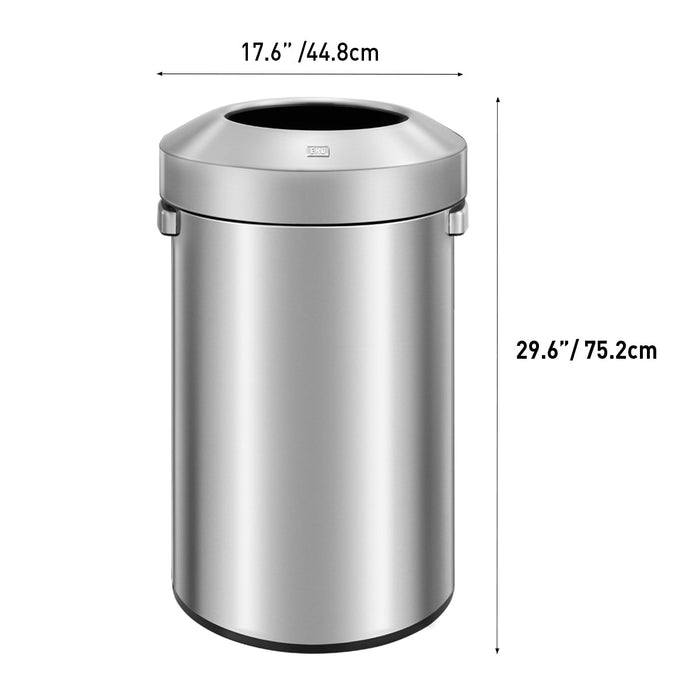 Urban Round Open Top Can Commercial Grade – 90L / 23.7 Gal