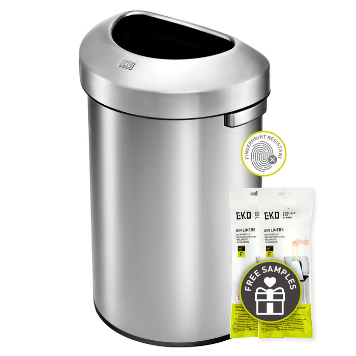 Urban Semi-Round Open Top Can – Commercial Grade 60L / 16 Gal